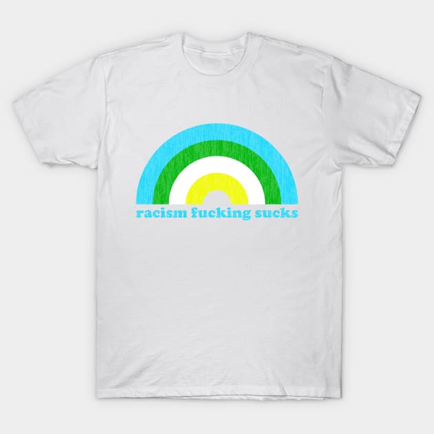 Racism Fucking Sucks T-Shirt by Xanaduriffic